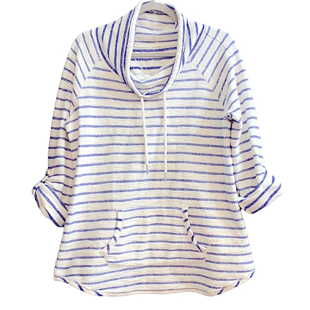 Calvin Klein Performance Striped pullover sweatshirt Size M